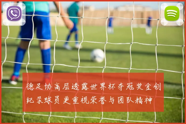 德足协高层透露世界杯夺冠奖金创纪录球员更重视荣誉与团队精神